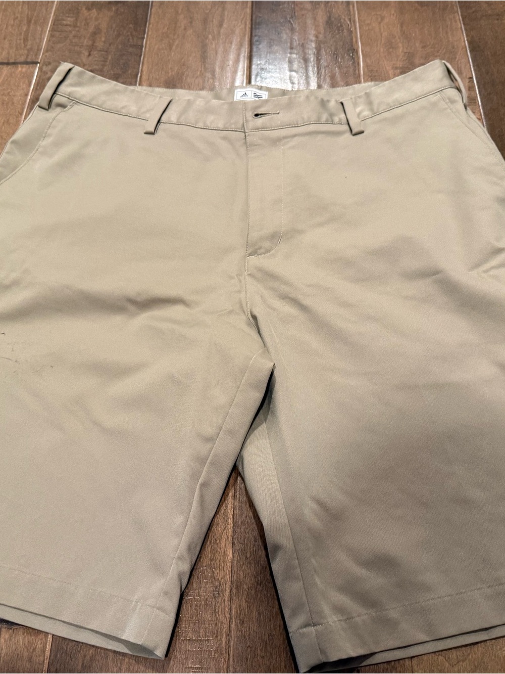 adidas Tan Casual Shorts with Branded Waist Patch